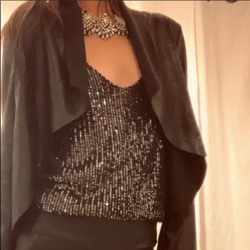 Faux Leather black jacket made in Italy